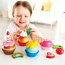 Houten Cupcakes Speelset | Hape | 18 dlg.