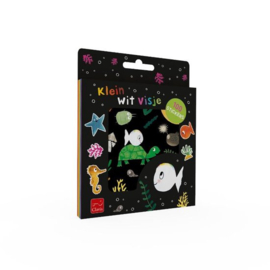 Klein wit visje Pakket met stickers en vertelplaten | Clavis | gratis kleikaarten