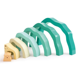 Artic Polar Bear Stapel Blokken | Hape | 7 dlg.