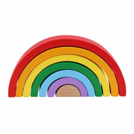 Houten Regenboog blokken | 7 dlg.