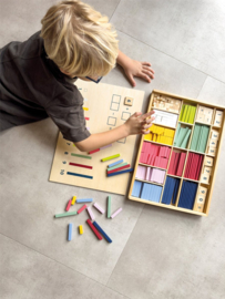 Houten Rekenstaven en Rekenblokjes Set