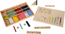 Houten Rekenstaven en Rekenblokjes Set