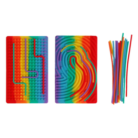 Curly Board Figurenplaat Rechthoek incl. Slierten | 19 dlg.
