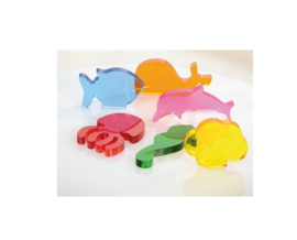 Kristalheldere Acryl Zeedieren  |  6 dlg.
