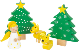 Houten Kerst SpeelSet | Small Foot |  17 dlg.