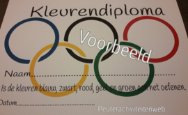 E-Thema Spelen met de Olympische ringen