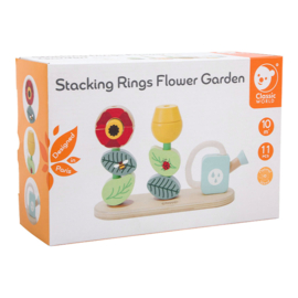 Houten Stapel Puzzel Bloementuin | Classic World | 11 dlg.