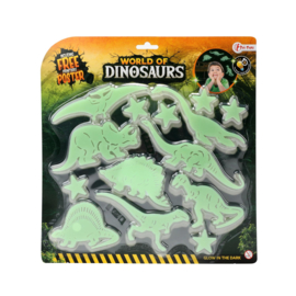 Glow in thema dark Dino's | 14 dlg.