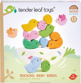 Houten Balancerende Babyvogels  | Tender Leaf | 12 dlg.