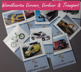 Woordkaartenset vervoer/transport/verkeer