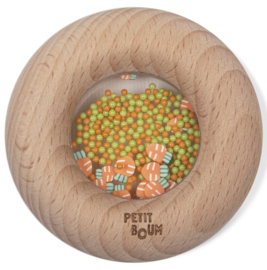 Houten Donut Wortels Bijtring / Rammelaar