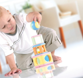 Stapeltoren Pastelkleur in Geschenkdoos | Tolo | 4 dlg.