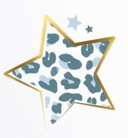 Zeepdispensers Ster | Luipaard blauw met goud