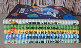4 + 1 GRATIS Speur-Zaklamp Boeken Pakket  (no 4)  | totaal 5