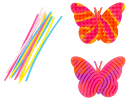 Curly Board Figurenplaat Vlinder incl. Slierten | 11 dlg.