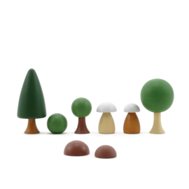 Houten Magnetische Bomen | Zomer | Clicques | 13 dlg.