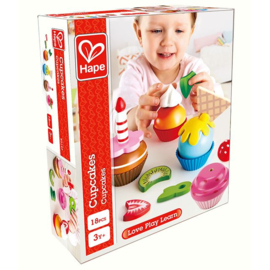 Houten Cupcakes Speelset | Hape | 18 dlg.