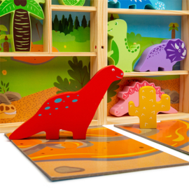 Houten Dinosaurus Speel Box |