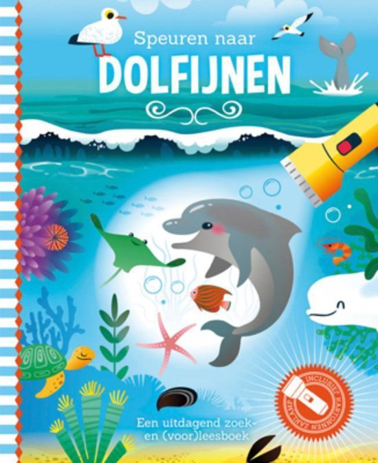 Speuren naar dolfijnen | Zaklamp boek