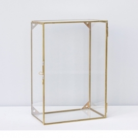 Glass brass wall box - ComingB