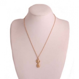 ketting kort ananas goud