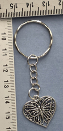 sleutelhanger vlinder hart
