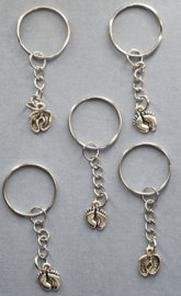sleutelhanger voetjes