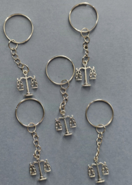 sleutelhanger weegschaal