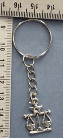 sleutelhanger weegschaal