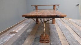 Eiken muurtafel