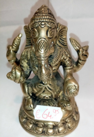Messing Ganesha Boeddhabeeld 11cm