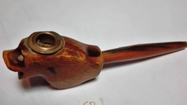 Petite pipe à fumer en bois faite à la main, joint de 12 cm