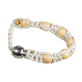 Tuyau de bracelet de perles en bois