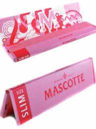 Mascot slim size rolling papers pink edition