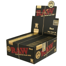 RAW 'BLACK' VLOEITJES KING SIZE SLIM