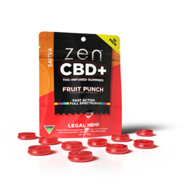 Fruit Punch Sativa 200 mg THC~CBD gummier