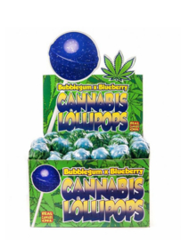 Sucettes au cannabis Bubblegum x Blueberry Haze