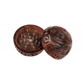 Rosewood Grinder bol handsnijwerk 5cm