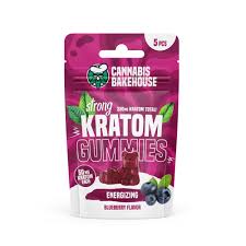 Kratom Gummies – Energizing Blueberry (5 pcs)