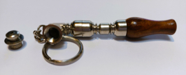 Beautiful Metal Pipe 11cm with Wooden Mouthpiece
