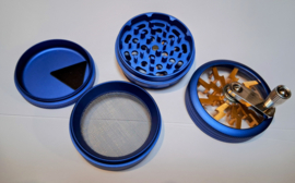 Metalowa kruszarka korbowa Turbowheel, 4-częściowa, 6 cm