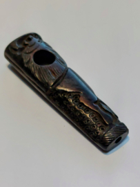 Hermosa pipa para fumadores artesanal de madera de 10 cm