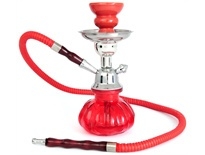 Mooie Rode Sahbi Shisha, Hookah 24 cm, 1 slang