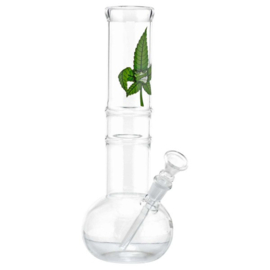 CannaHeroes | Glazen Bong Cannaleaf - H:29cm- Ø:50mm-SG:14,5mm,  gp87