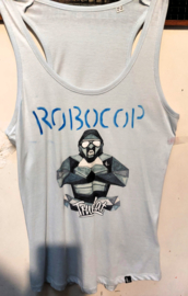 T-shirt bez rękawów, wykonany w 100% z bawełny organicznej, Robocop