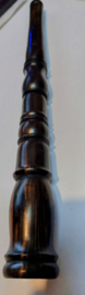 Chillum elegante de madeira marrom para fumantes 30 cm