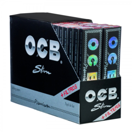 OCB Schw.Premium Slim extra lång + FilterTips
