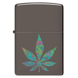 Zippo Lighter - Diseño de cannabis funky