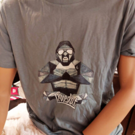 T-shirt in cotone con immagine di Robocop