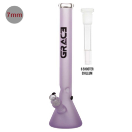 Grace Glas | Purple Pearl Beker H: 50cm - Ø: 50mm - SG: 29.2mm met 6 schutters - 7mm dikte!,  gp122